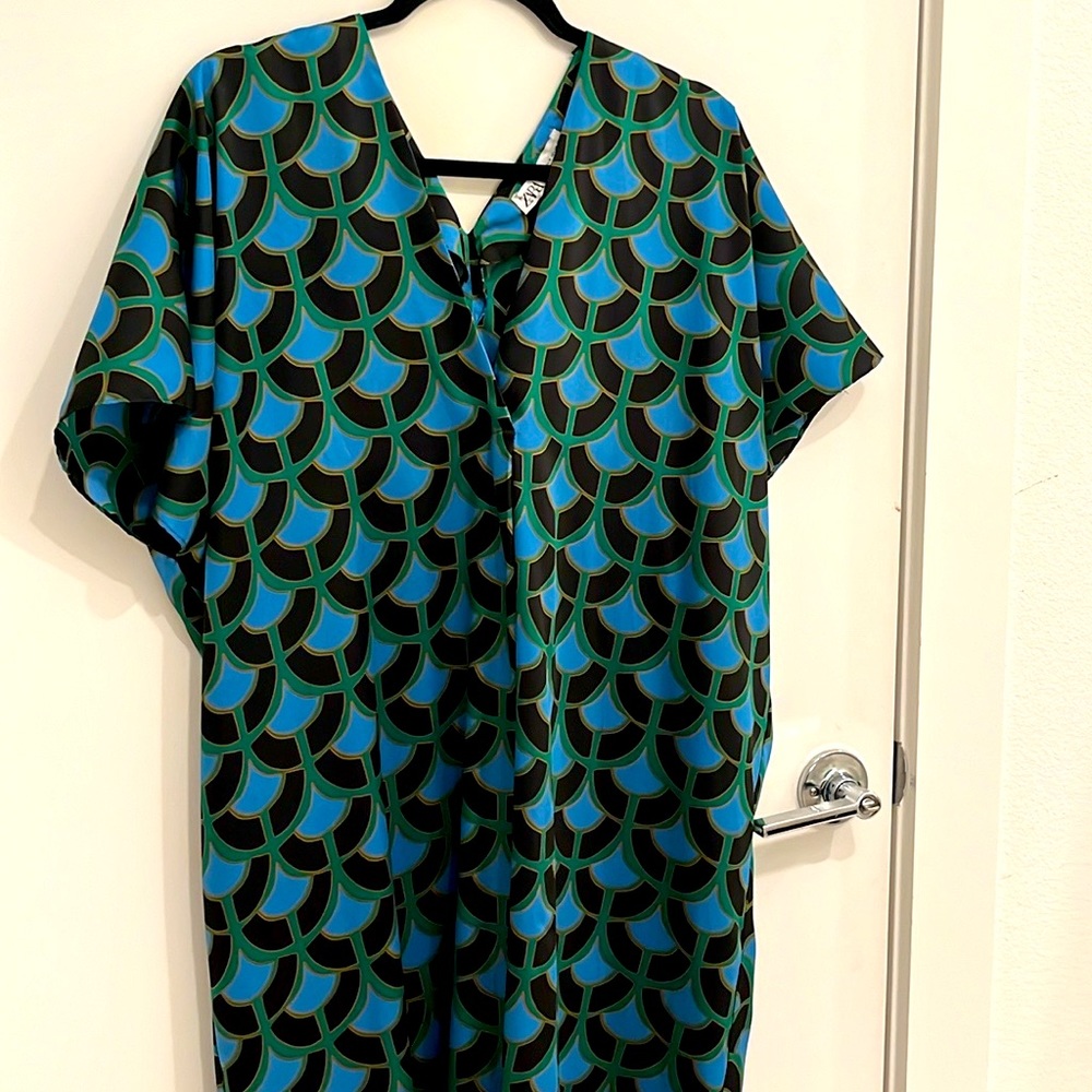 Zara Geometric Midi Dress